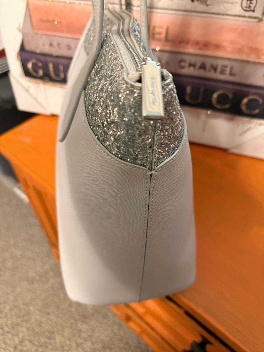 Kate Spade NY Flash Glitter Tote VGUC - Picture 7 of 13